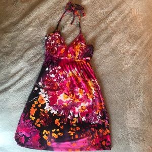 Express Floral halter dress